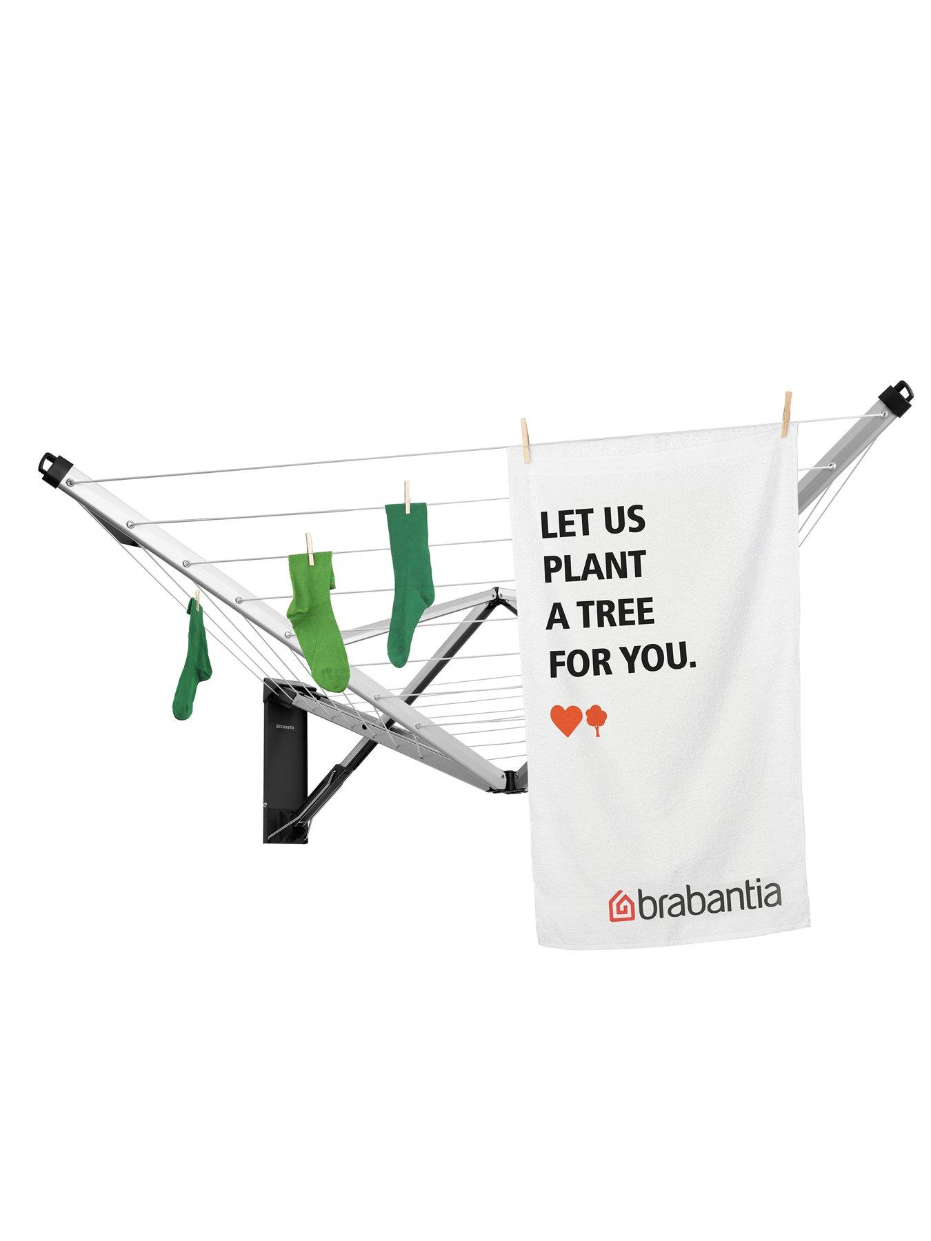 Image 2 of 5 of Brabantia Wallfix Clothes Airer with Cover