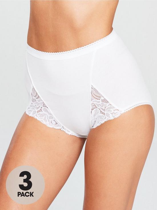 front image of playtex-maxi-cotton-amp-lace-brief-3-pack-white
