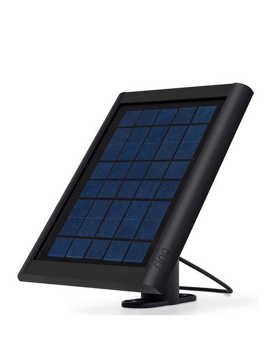 front image of ring-solar-panel-for-spotlight-cam-battery-black