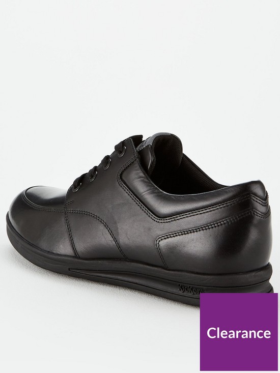 stillFront image of kickers-troiko-lace-up-shoes-black