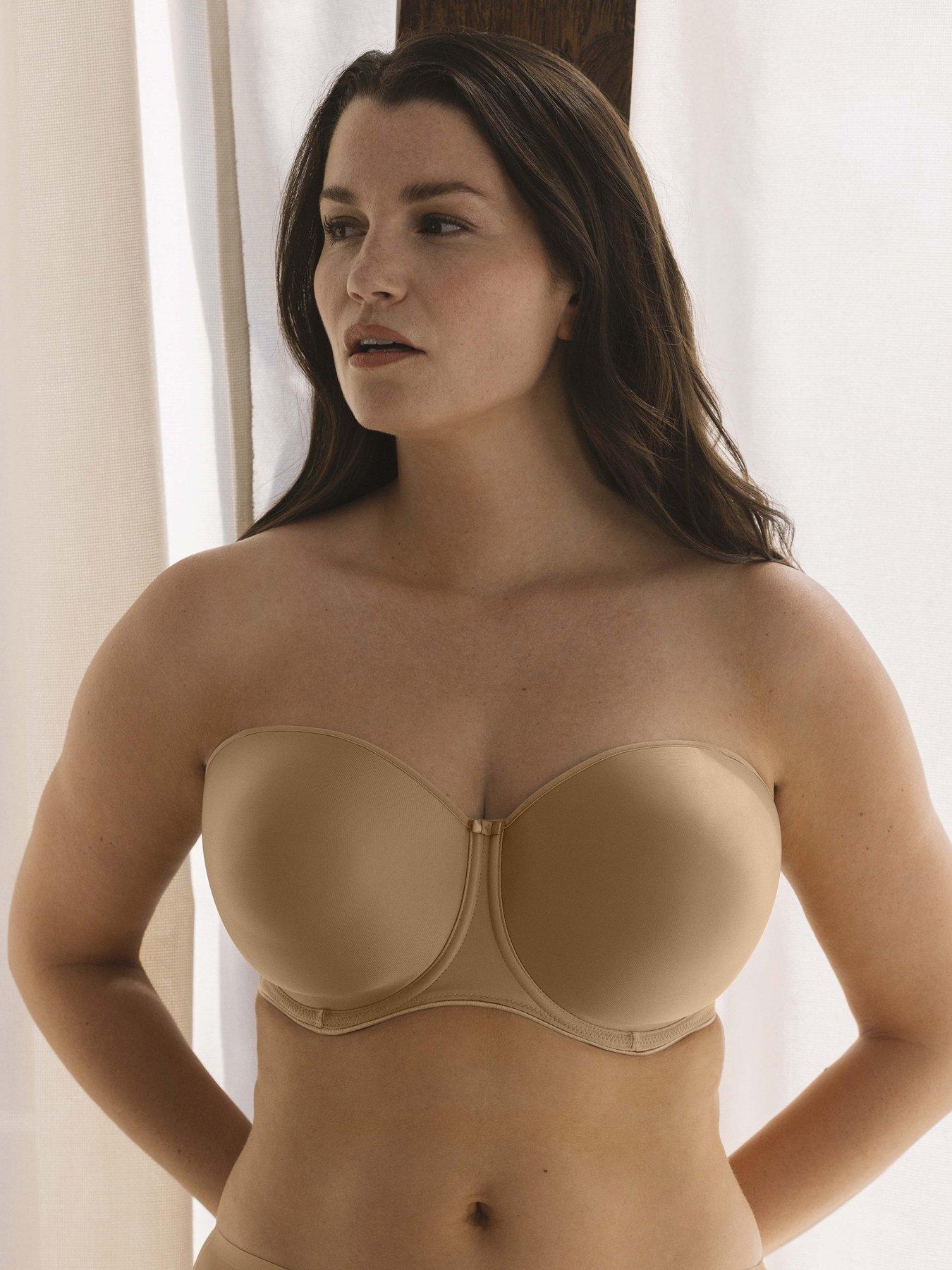 undefined Underwired Moulded Strapless Bra - Nude