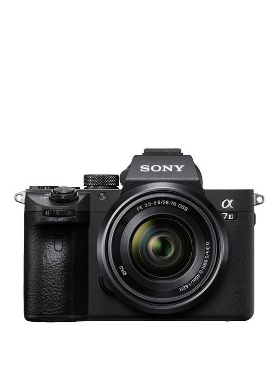 front image of sony-a7-iii-full-frame-mirrorless-camera-body-28-70mmnbspzoom-lens