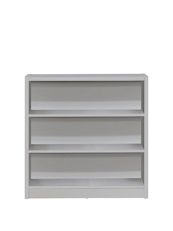 Metro Small Wide Bookcase, Home Essentials Metro Tall Wide Extra Deep Bookcase White