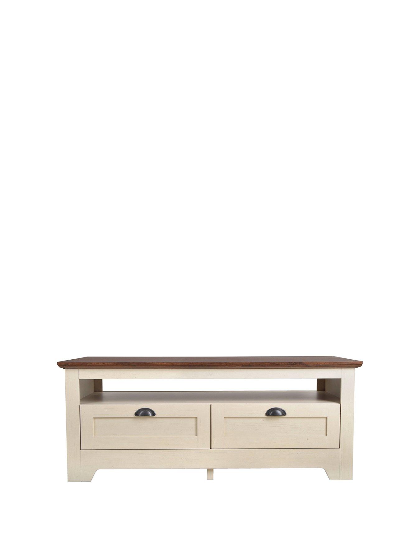 Very Home Devon Storage Coffee Table Ivory/Walnut Effect