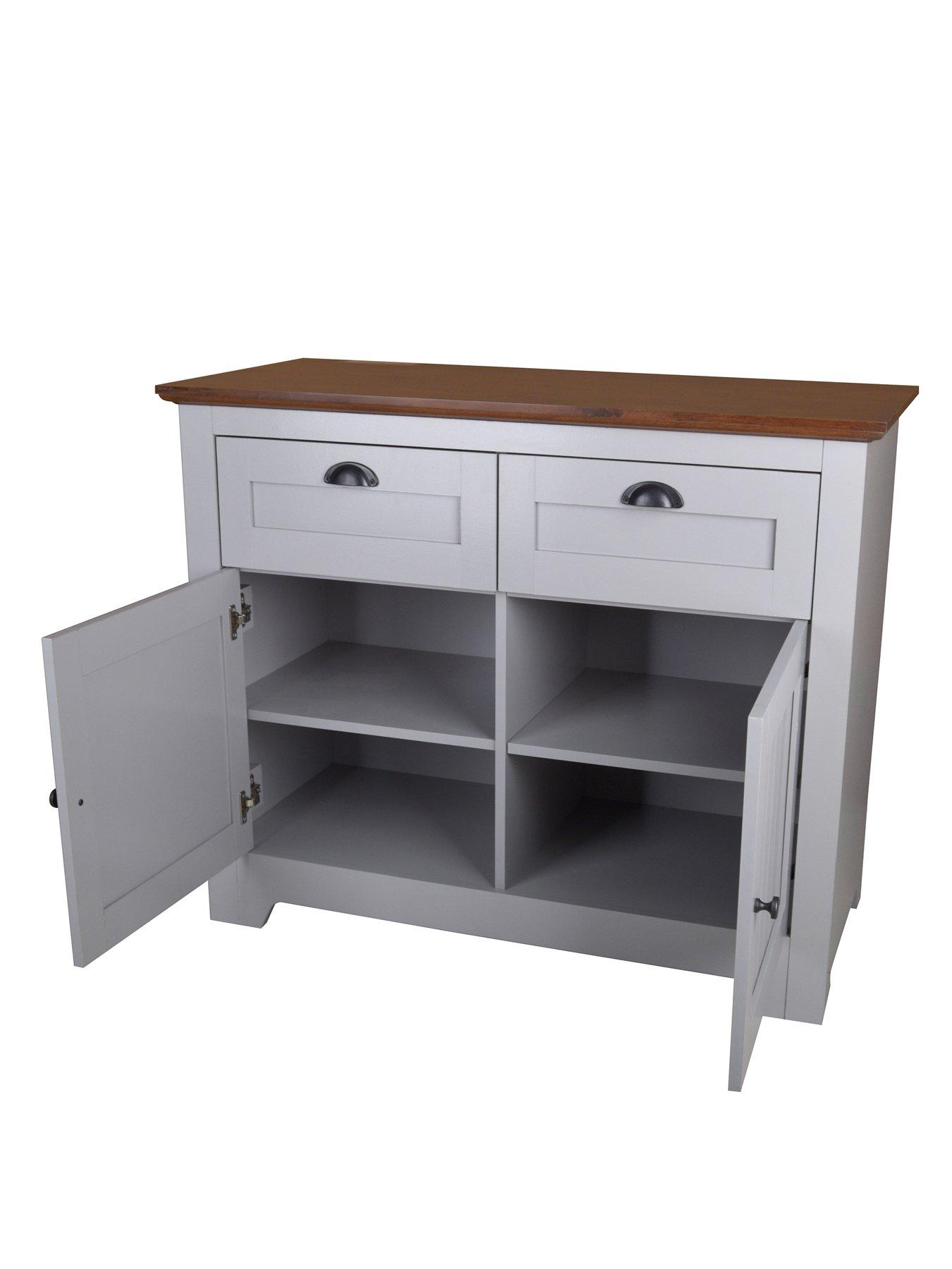  image of very-home-devon-compact-sideboard-greywalnut-effect