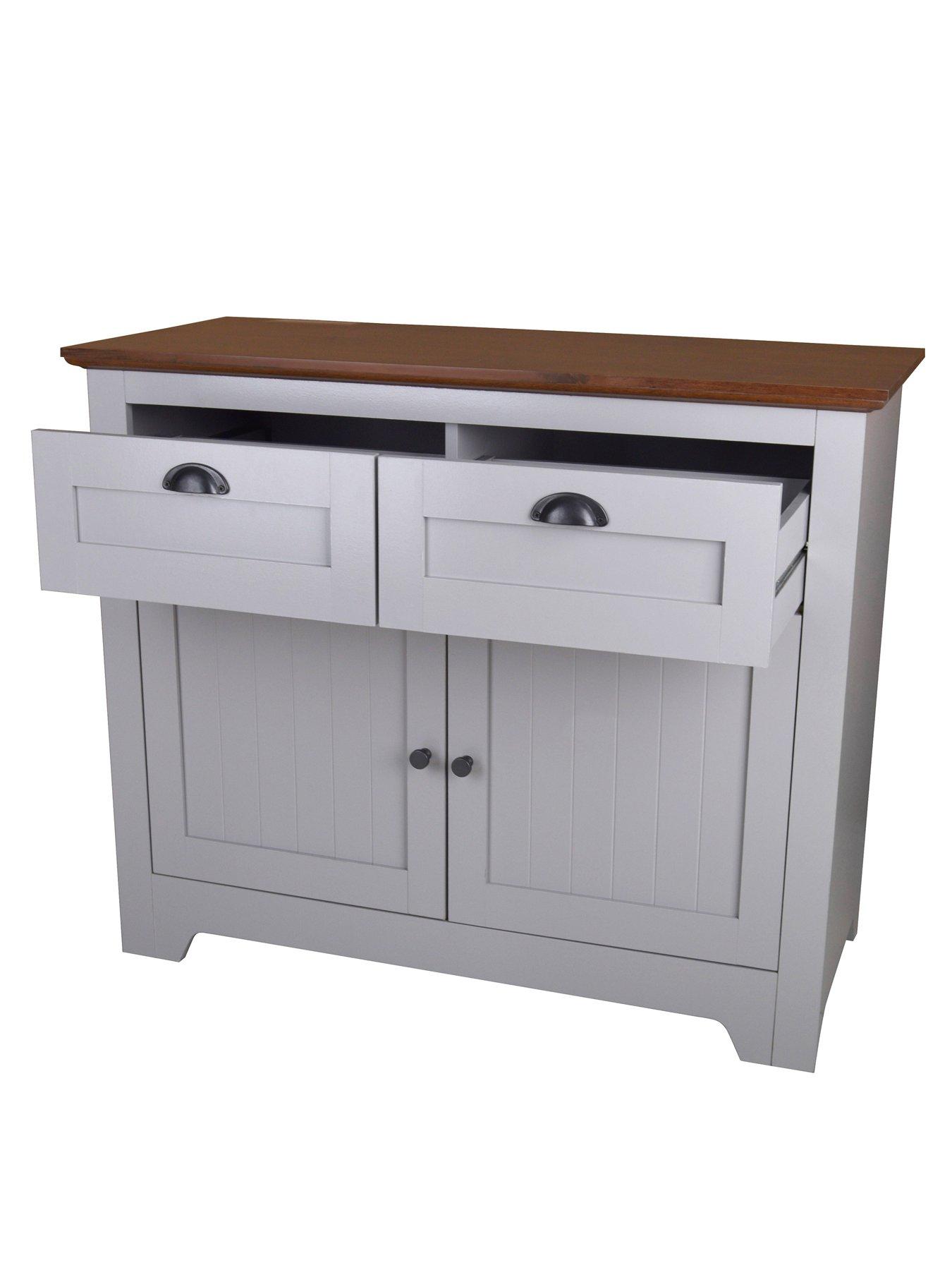  image of very-home-devon-compact-sideboard-greywalnut-effect