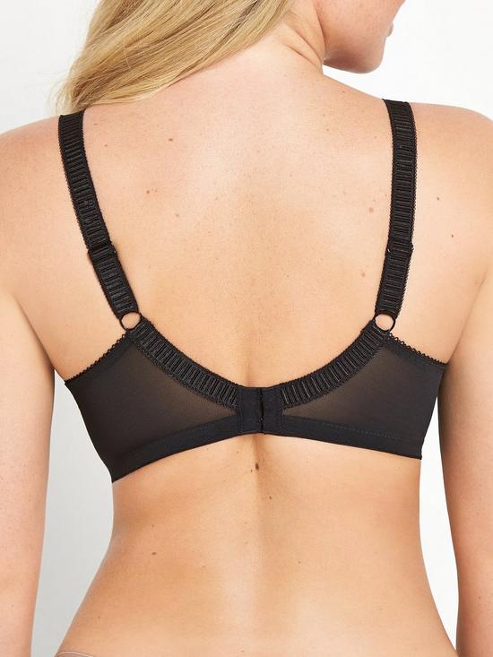 stillFront image of elomi-cate-underwired-full-cup-banded-bra-black