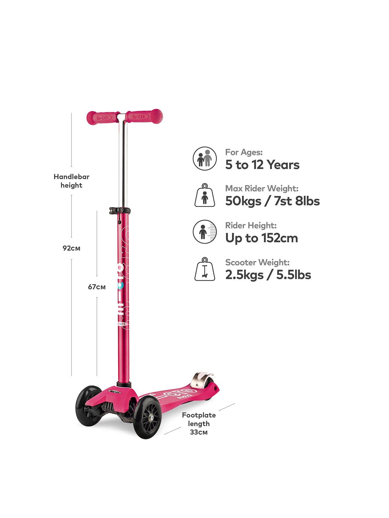 micro maxi deluxe scooter pink