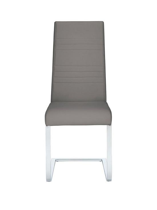 stillFront image of very-home-pair-of-jet-faux-leather-cantilever-dining-chairs-grey