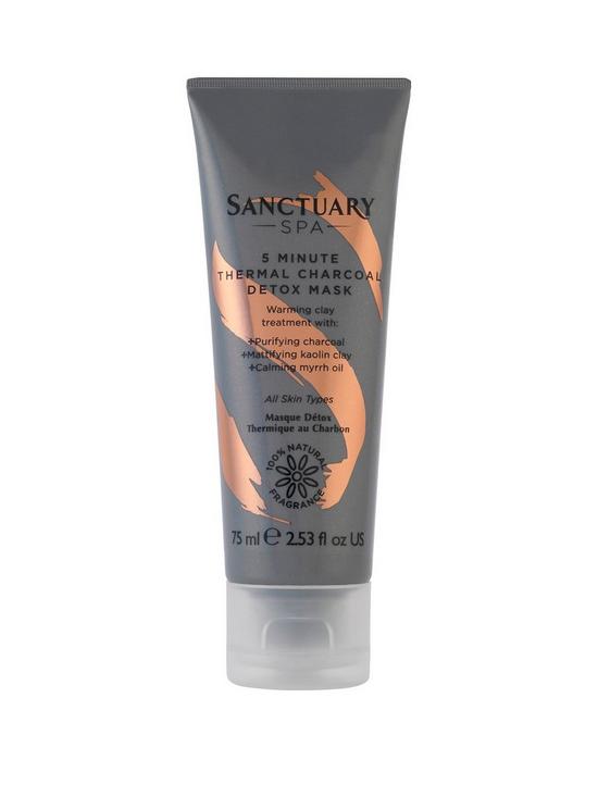 front image of sanctuary-spa-sanctuary-5-minute-thermal-charcoal-detox-mask-75ml
