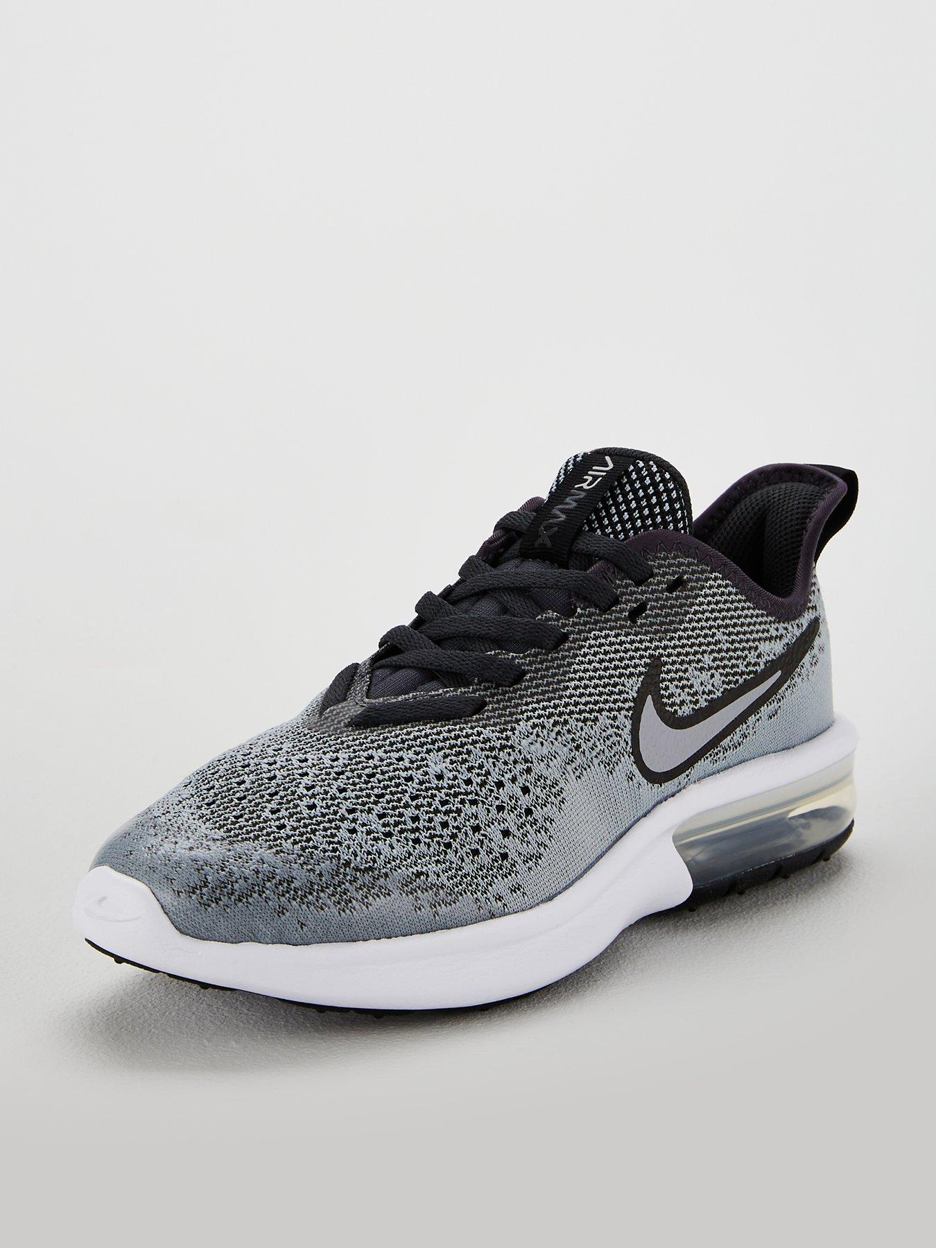 grey nike junior trainers