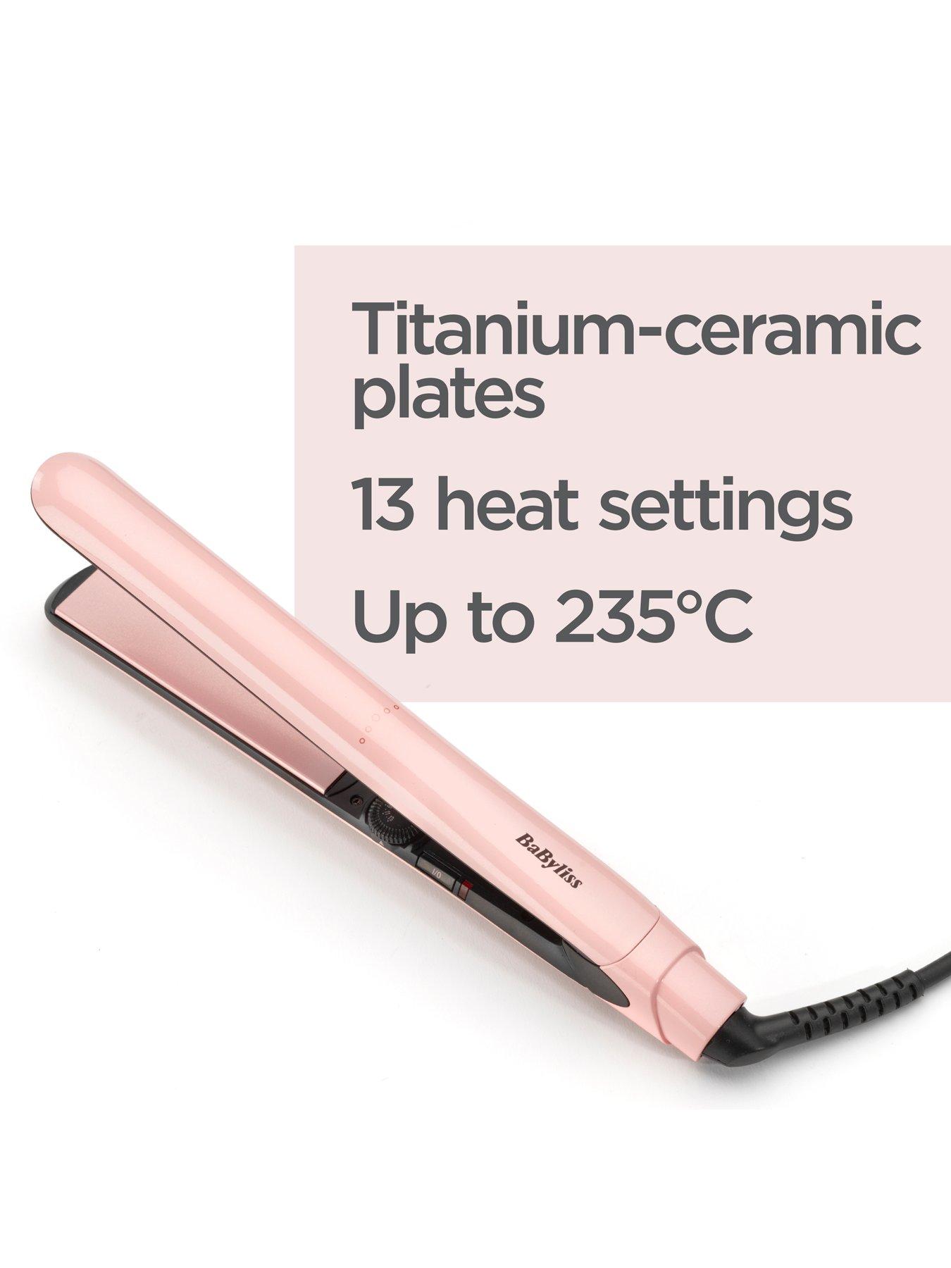  image of babyliss-rose-blush-235-hair-straightener