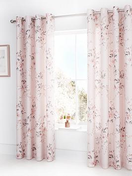 Catherine Lansfield Catherine Lansfield Canterbury Glitter Eyelet Curtains Picture