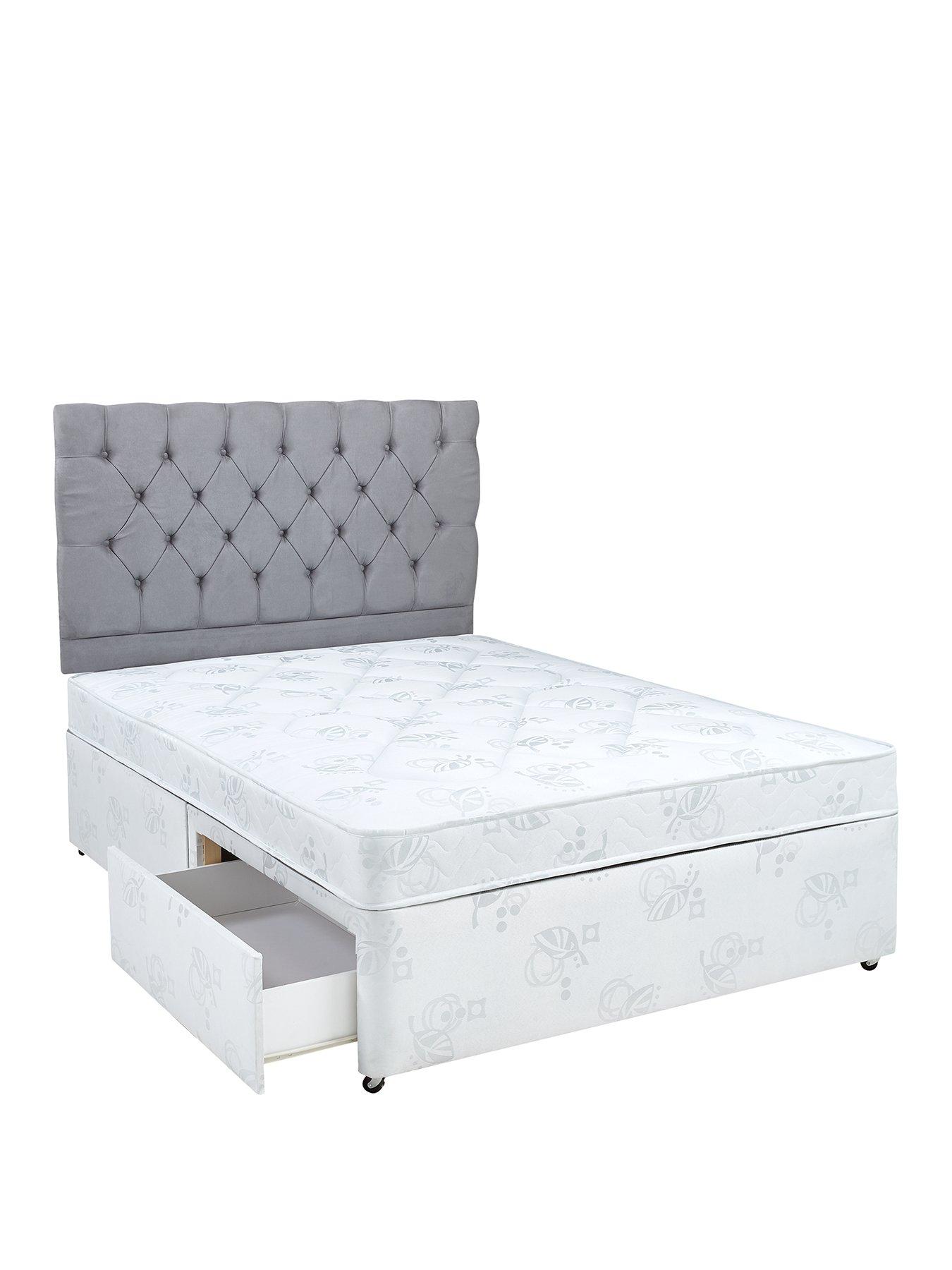 airsprung single divan bed with high level guest bed