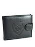  image of official-football-leather-wallet-with-embossed-crest-liverpool-chelsea-manchester-city-tottenham