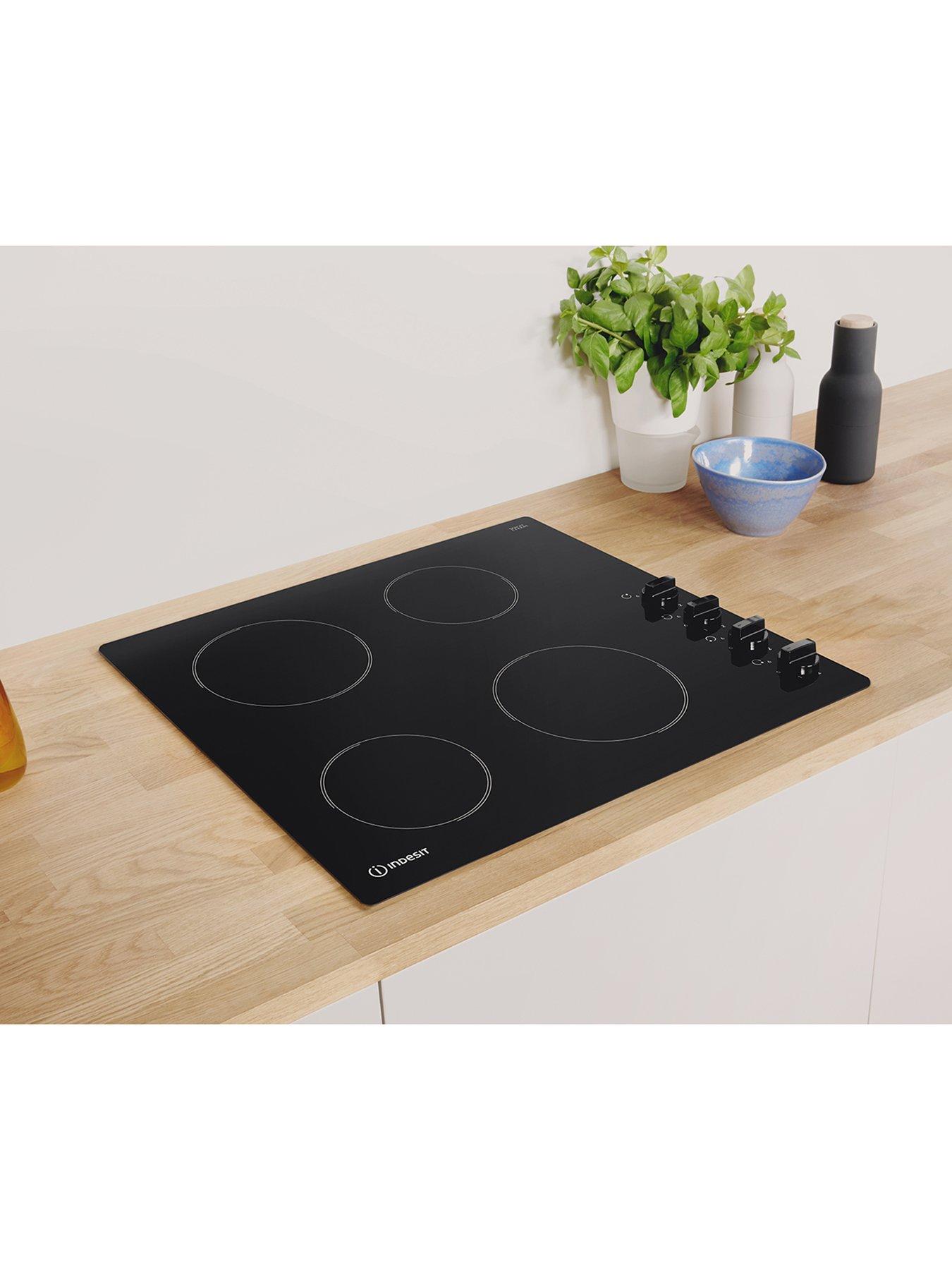  image of indesit-ri860c-60cmnbspbuilt-in-ceramic-hob-black