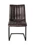  image of hometown-interiors-pair-of-araratnbspfaux-leather-dining-chairs-grey