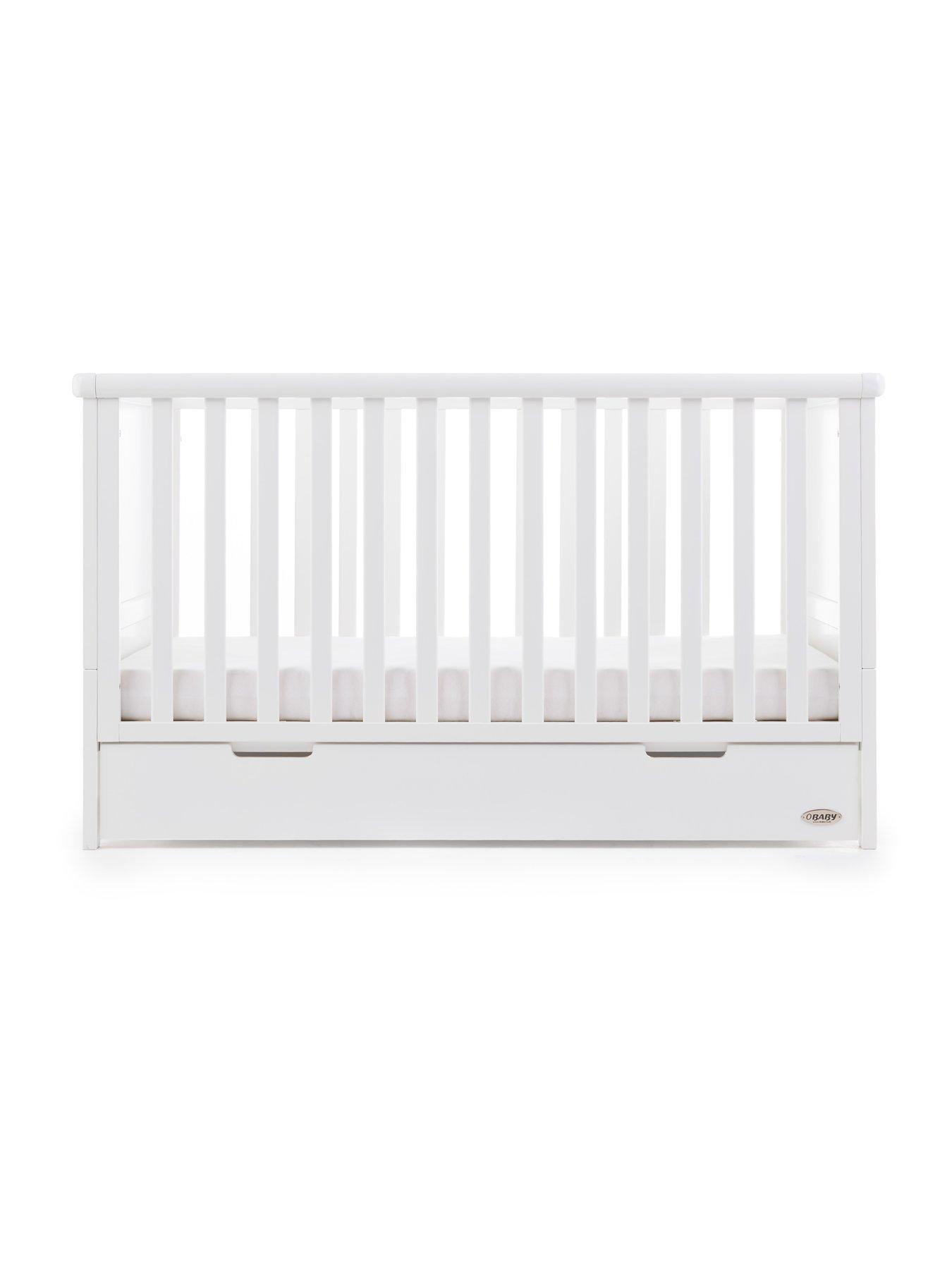 obaby belton cot bed white