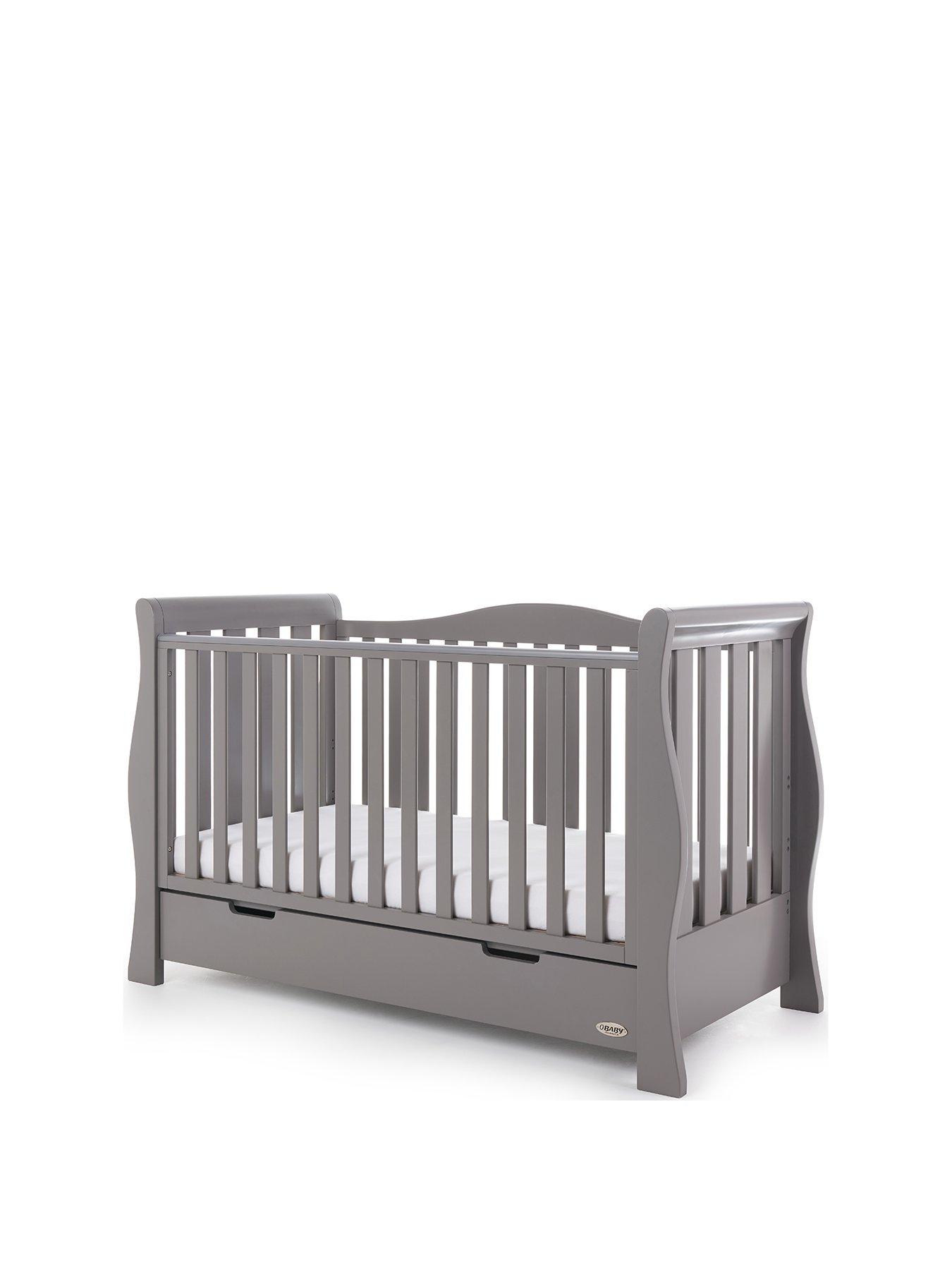 obaby stamford luxe sleigh cot bed