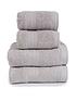  image of everyday-4-piece-100-cotton-450-gsm-quick-dry-towel-bale-light-grey
