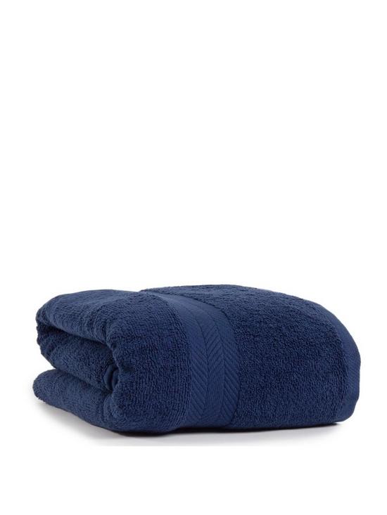 front image of everyday-essentialsnbsp100-cotton-450-gsm-quick-dry-jumbo-bath-sheet-navy