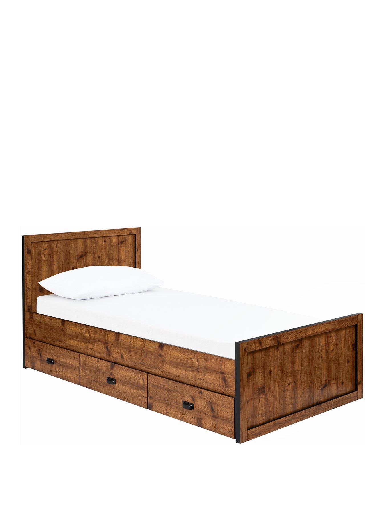 childrens single bed with storage
