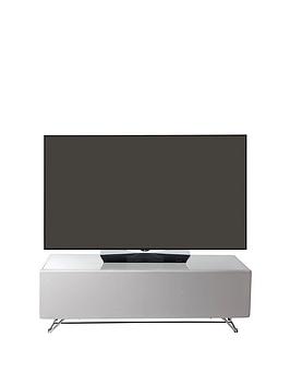 Alphason   Chromium 120 Cm Concept Tv Stand - White - Fits Up To 60 Inch Tv