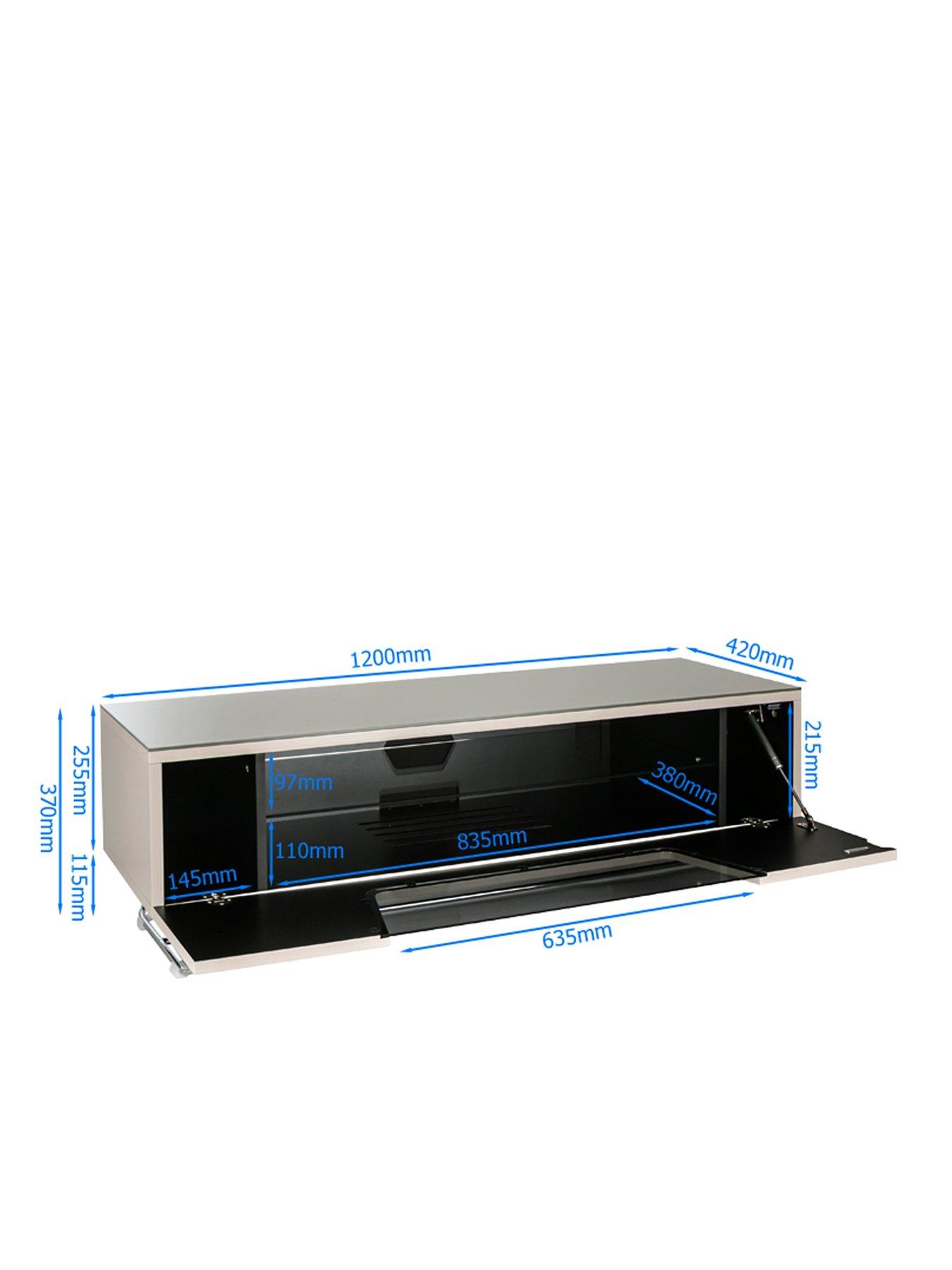  image of alphason-chromium-120-cm-tv-unit-grey-fits-up-to-55-inch-tvnbsp