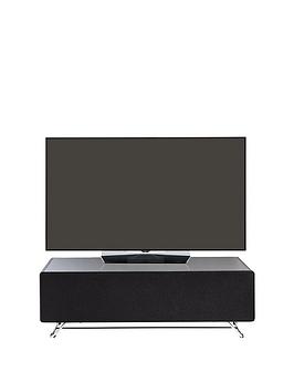Alphason   Chromium 120 Cm Concept Tv Stand - Black - Fits Up To 60 Inch Tv