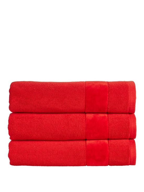 front image of christy-prism-turkish-cotton-towel-collection-ndash-fire-engine-red