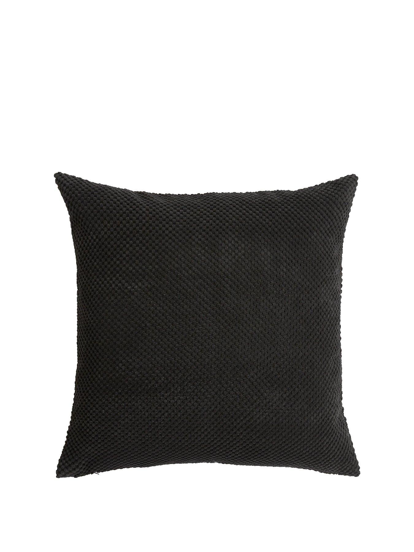 large black cushions