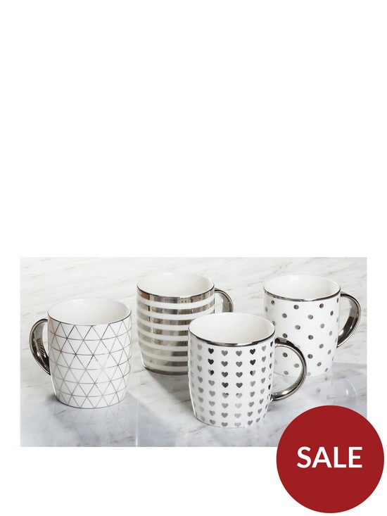 front image of waterside-metallic-silver-mugs-ndash-set-of-4