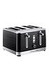  image of russell-hobbs-inspire-4-slice-black-textured-plastic-toaster-24381