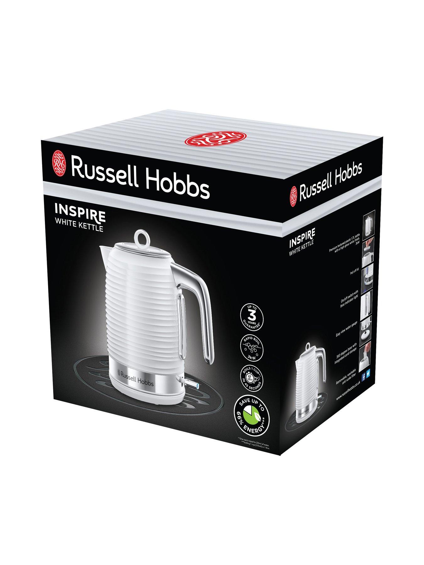 russell hobbs white inspire kettle