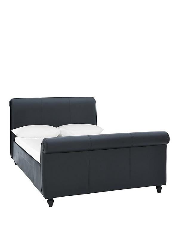 Bilbao Faux Leather Bed Frame With, Faux Leather Bed Frame With Mattress