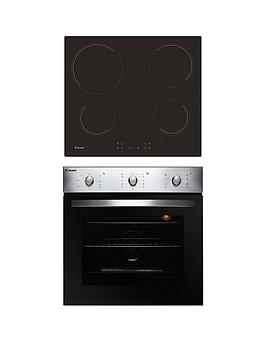 Candy   Coehp60X 60Cm Electric Single Oven &Amp; Ceramic Hob Pack  - Oven And Hob Pack With Installation