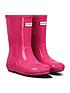 hunter-original-infant-first-classic-gloss-wellington-boots-bright-pinkfront