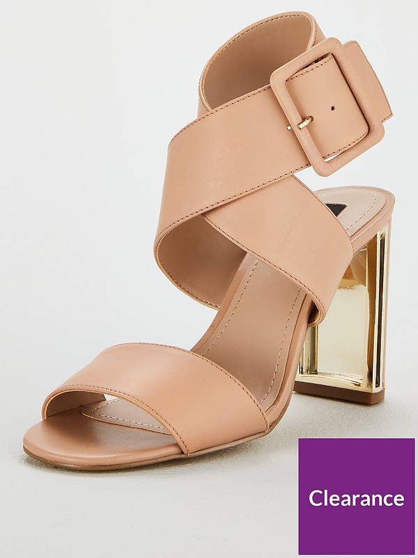Heidi Ankle Strap Sandal Heeled Shoes Nude Pink Heidi Ankle Strap Sandal Heeled Shoes Nude Pink