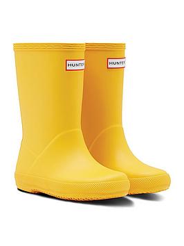 hunter-original-infant-first-classic-wellington-boots-yellow