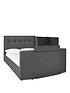  image of rialtonbspfabric-tv-bed-with-bluetoothnbspusb-charging-and-mattress-options-buy-and-save