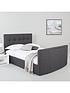  image of rialtonbspfabric-tv-bed-with-bluetoothnbspusb-charging-and-mattress-options-buy-and-save