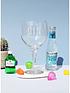  image of the-personalised-memento-company-personalised-gin-amp-bear-it-glass-with-miniature-gin-amp-mixer