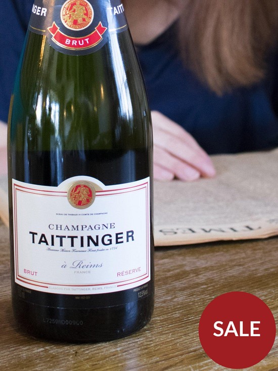 stillFront image of signature-gifts-tattinger-champagne-and-newspaper-in-a-silk-lined-gift-box