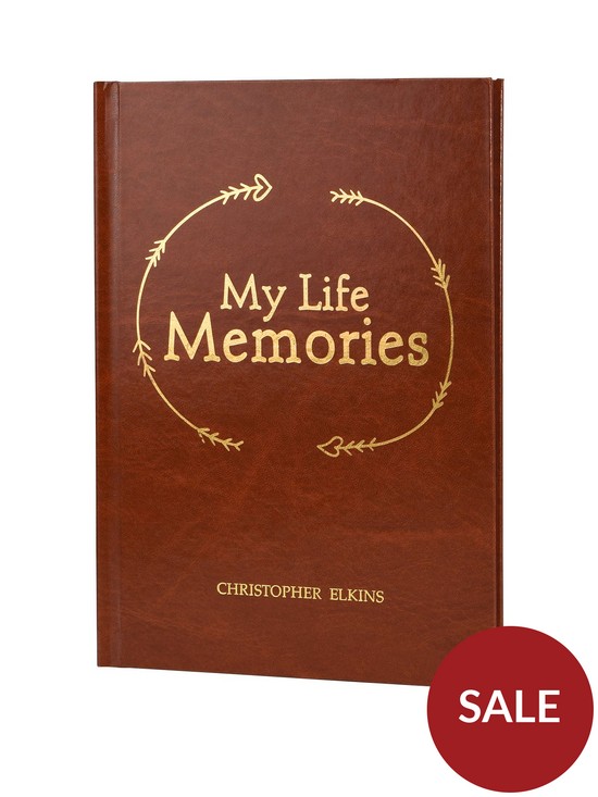 front image of signature-gifts-personalised-my-life-in-memories-journal