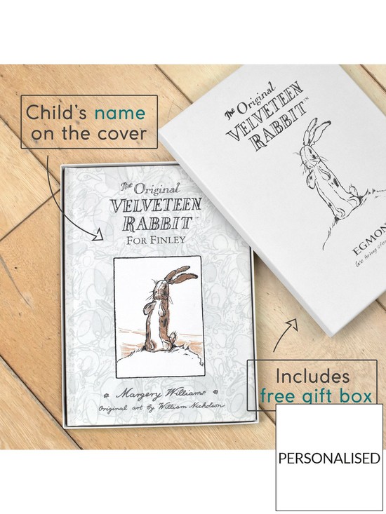stillFront image of signature-gifts-personalised-the-original-the-velveteen-rabbit-book-in-gift-box
