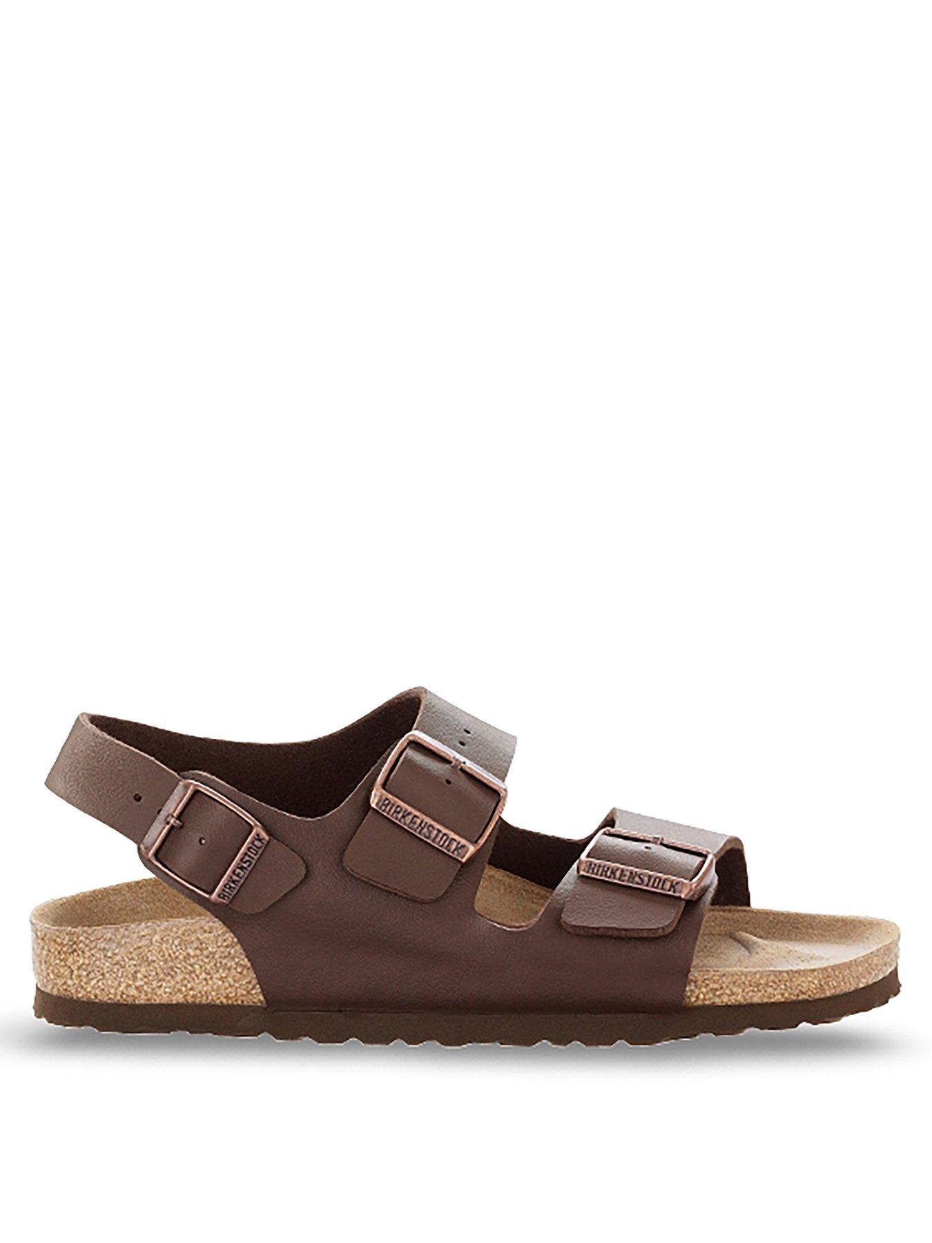 Image 1 of 2 of Birkenstock Men's Milano Birko-Flor Sandal - Brown
