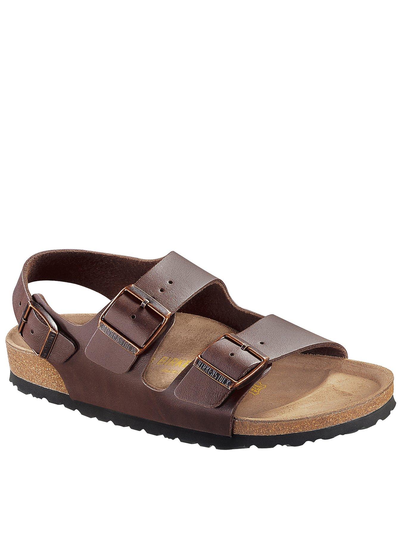 Image 2 of 2 of Birkenstock Men's Milano Birko-Flor Sandal - Brown