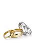  image of love-gold-18-carat-white-gold-court-wedding-band-4mm
