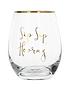  image of creative-tops-ava-amp-i-sip-sip-hooray-stemless-wine-glass
