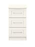  image of one-call-frodsham-ready-assembled-3-drawer-bedside-chest
